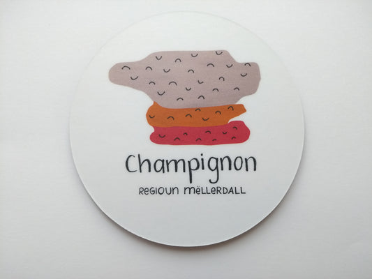 Coaster for glasses - Champignon