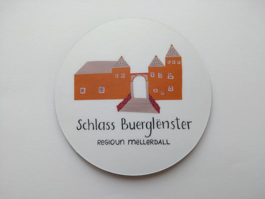 Coaster for glasses - Schlass Buerglënster